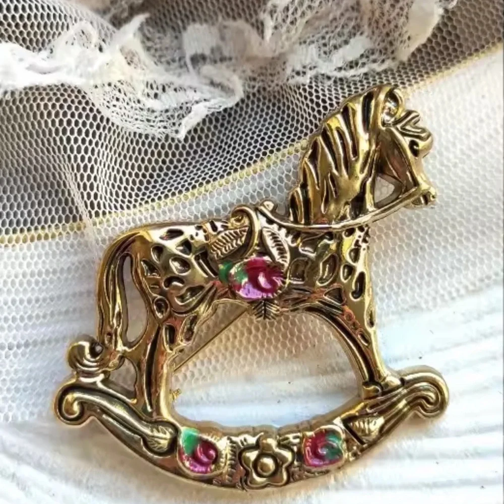 Rocking Horse Vintage Brooch